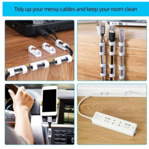 happy world 20pcs cord wire cable clips