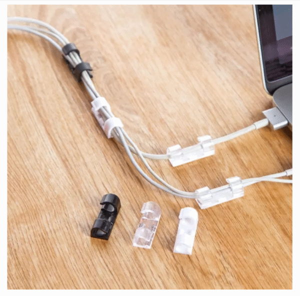 happy world 20pcs cord wire cable clips