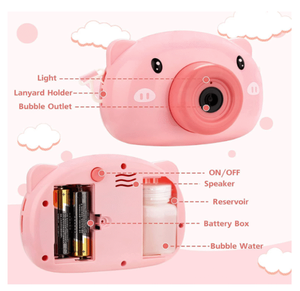 happy world bubble maker camera