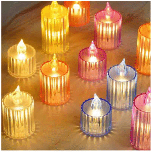 smokeless warm white led candle