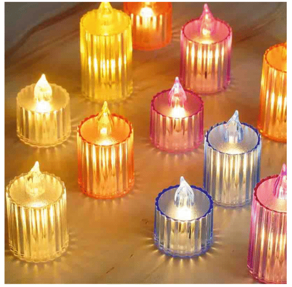 smokeless warm white led candle