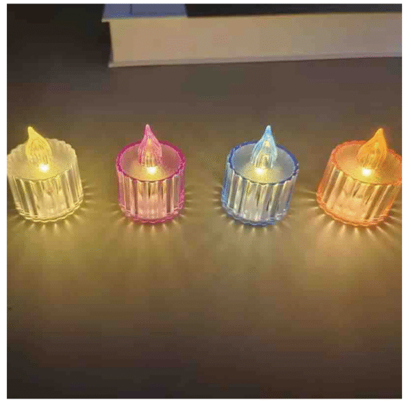 smokeless warm white led candle