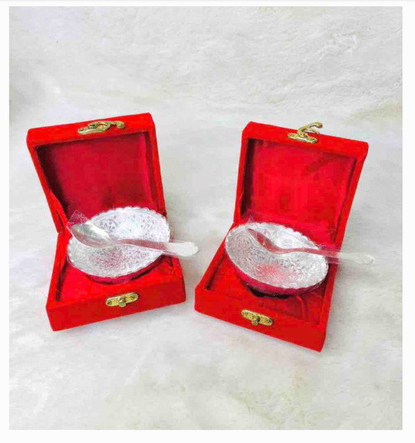 silver bowl & spoon gift set