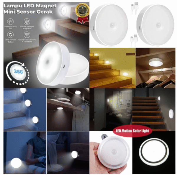 round motion sensor light 1pcs