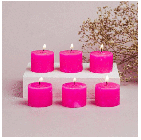 rose fragnance candle 1pcs