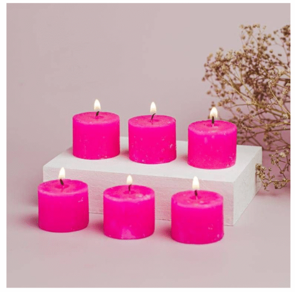 rose fragnance candle 1pcs