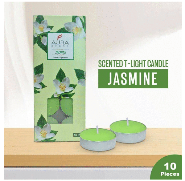 tea candle with jasmine fragnance 10 pcs set