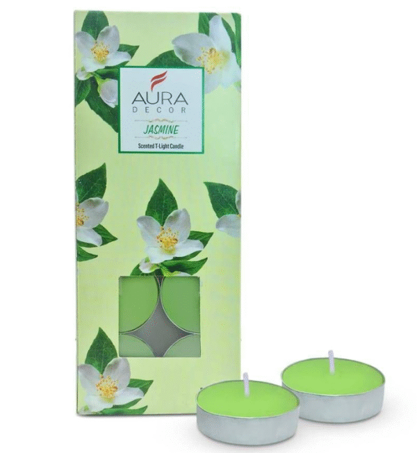 tea candle with jasmine fragnance 10 pcs set
