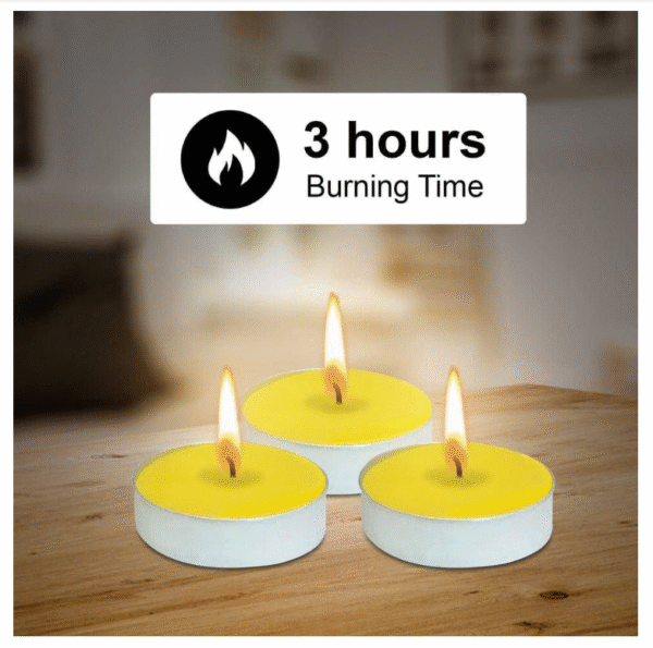 tea candle with vanilla fragnance 10pcs set