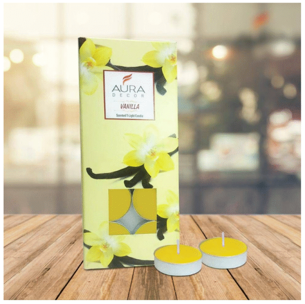 tea candle with vanilla fragnance 10pcs set