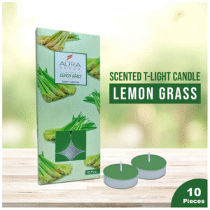 tea candle with lemon grass fragnance 10pcs set