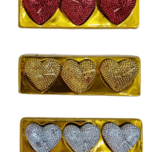 big heart shape candle 3pcs set